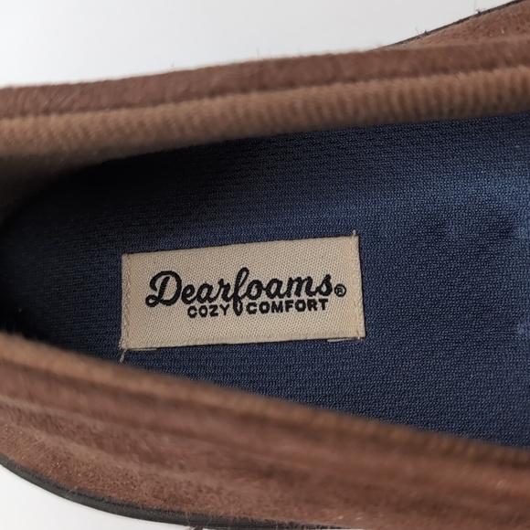 NWOT Men's Dearfoams Cozy Comfort Slippers Size 11-12 Large - Picture 2 of 9
